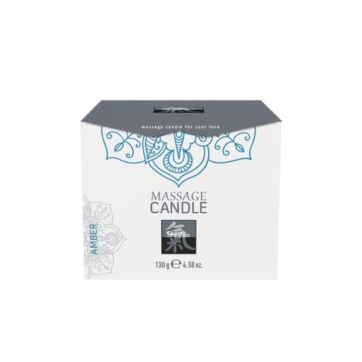 Świeca do masażu bursztynowa 130 g | Ciepły olejek do masażu