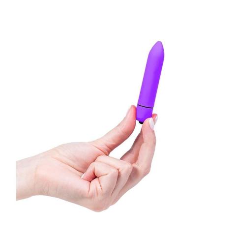 Fioletowy mini wibrator bullet 9 cm – 10 trybów