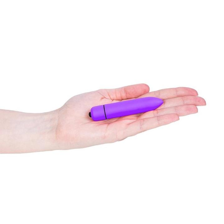 Fioletowy mini wibrator bullet 9 cm – 10 trybów