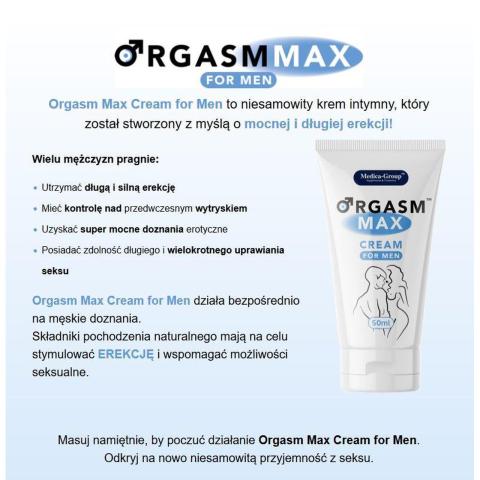 Krem intymny dla mężczyzn 50 ml – wsparcie erekcji i intensywniejsze doznania