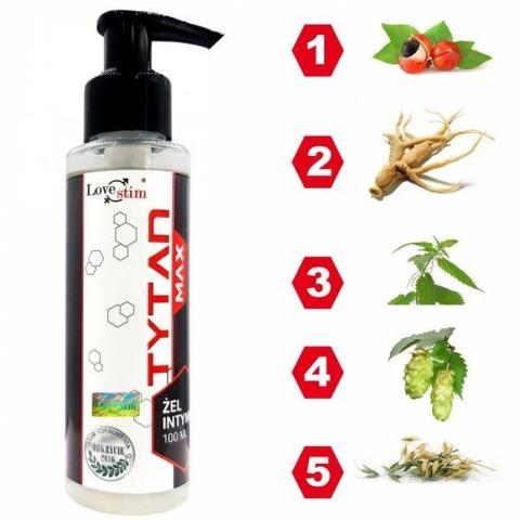 Żel na erekcję dla mężczyzn 100 ml z żeń-szeniem i guaraną