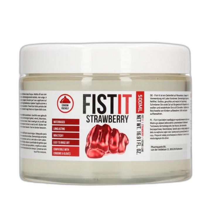 Gęsty lubrykant wodny truskawkowy 500 ml - do prezerwatyw | Loris.pl
