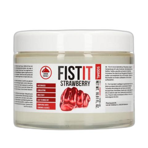 Gęsty lubrykant wodny truskawkowy 500 ml - do prezerwatyw