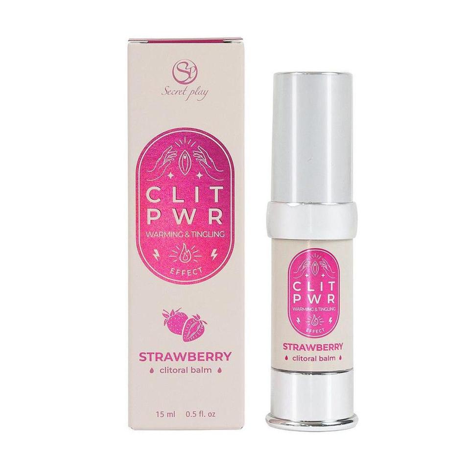 Truskawkowy balsam stymulujący do łechtaczki z efektem ciepła- 15ml.