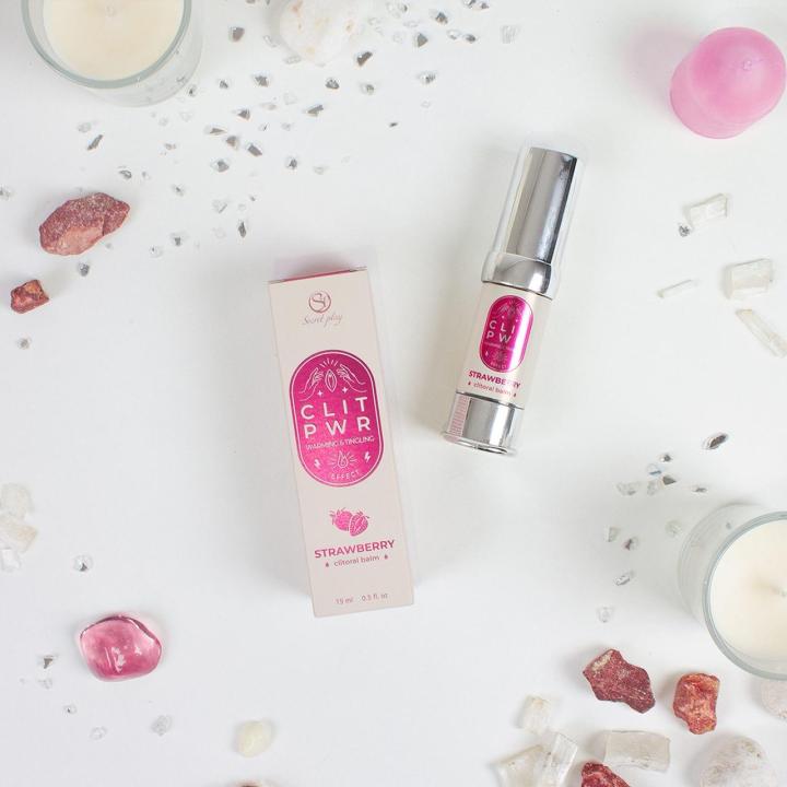 Truskawkowy balsam do łechtaczki 15 ml z efektem ciepła