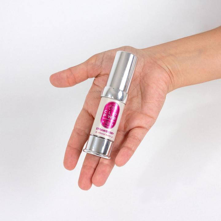 Truskawkowy balsam do łechtaczki 15 ml z efektem ciepła