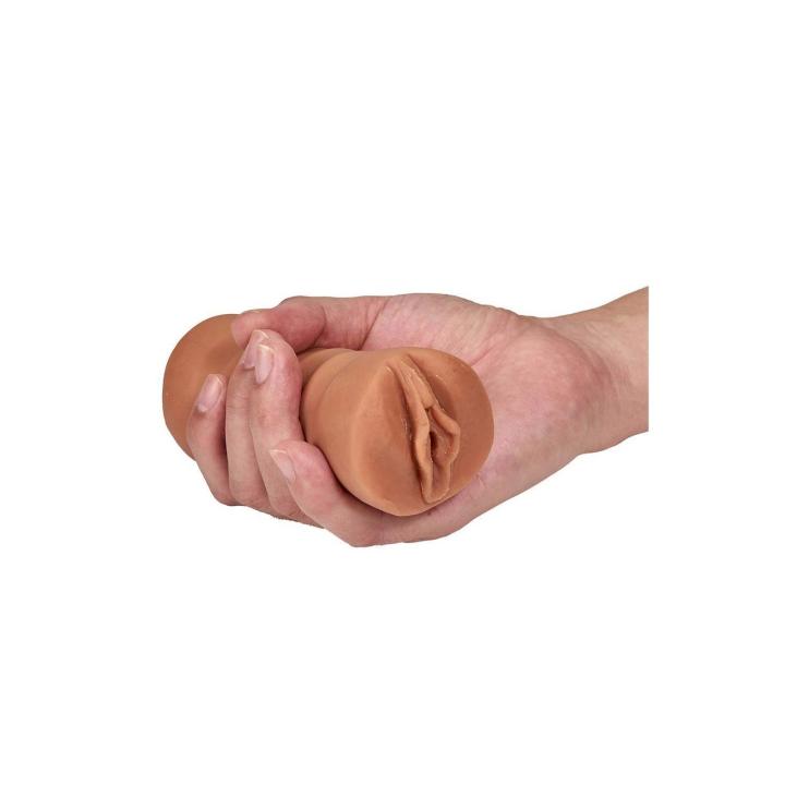 Realistyczny stroker z wibracją TPE otwarty tunel | Loris.pl