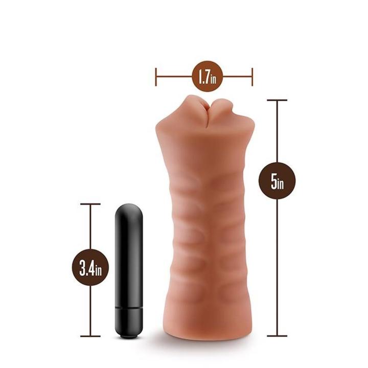 Masturbator usta z wibracją 12,9 cm – realistyczna tekstura