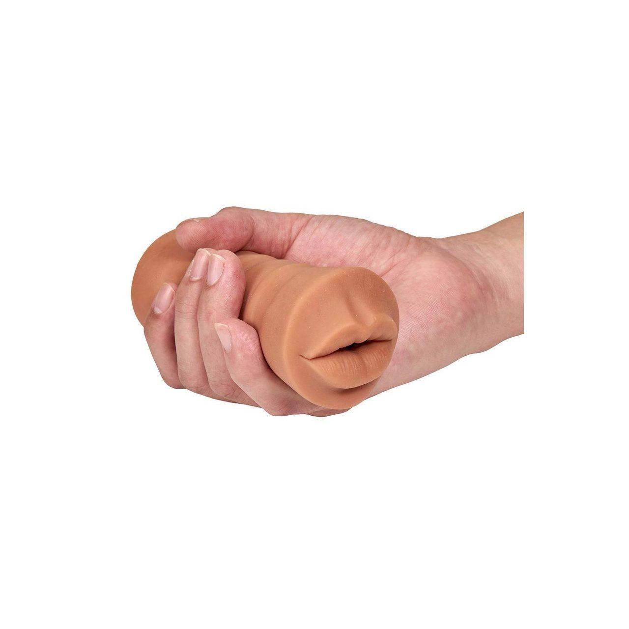 Masturbator usta z wibracją 12,9 cm – realistyczna tekstura | Loris.pl