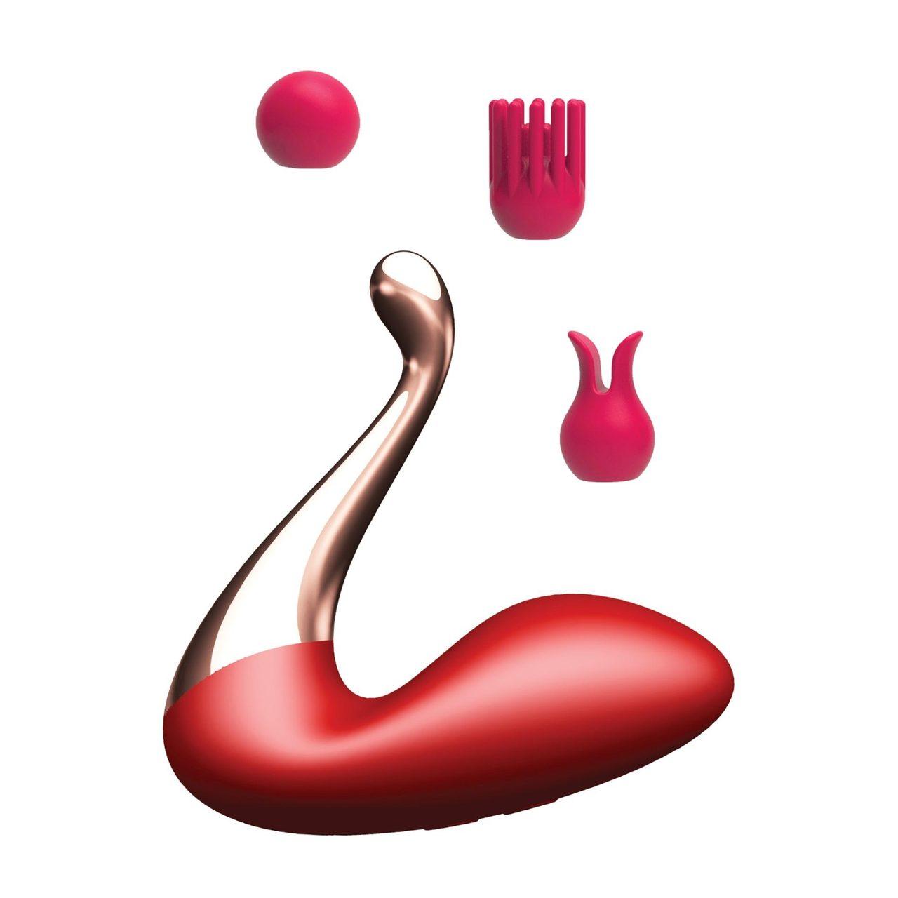 Stymulator łabędź z aplikacją | Podwójny silnik, 9 trybów, wodoodporny USB