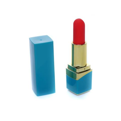 Mini wibrator jak szminka niebieski – 10 trybów, wodoodporny, usb