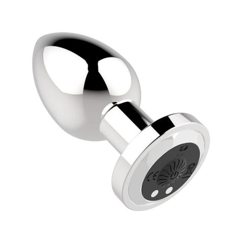 Metalowy plug analny wibrujący z pilotem usb 10 trybów