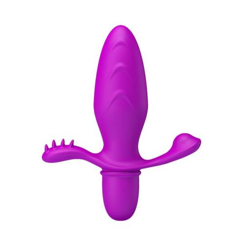 Wibrujący plug analny 10 trybów z silikonu
