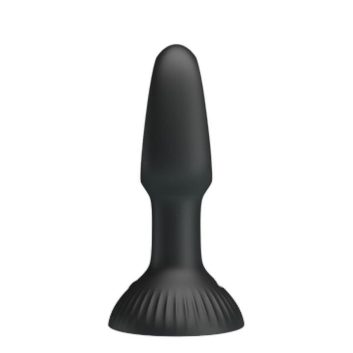 Silikonowy plug analny do prostaty z języczkiem i 7 trybami