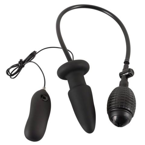 Nadmuchiwany plug analny wibrujący z pompką i pilotem
