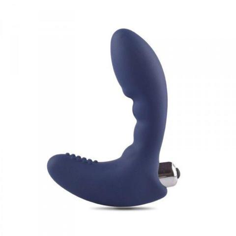 Wibrujący plug analny do prostaty z elastycznego silikonu