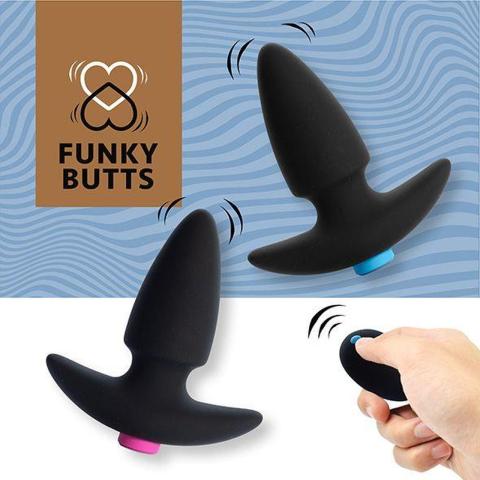 Zestaw 2 wibrujących plugów analnych z pilotem dla par | IPX7