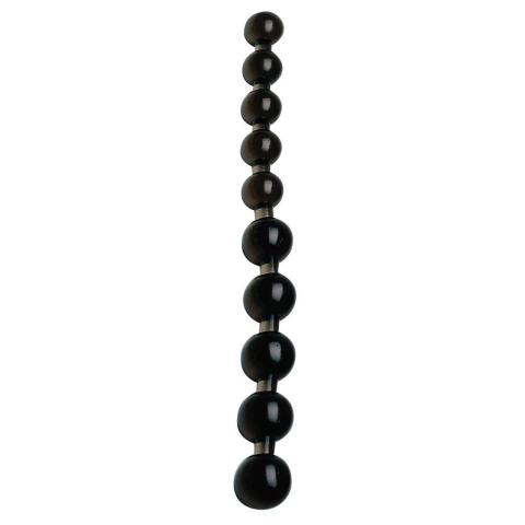 Koraliki analne czarne 27,5 cm – 10 kulek