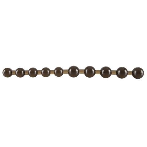Koraliki analne czarne 27,5 cm – 10 kulek