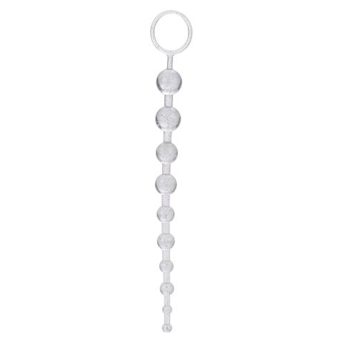 Srebrne kulki analne stopniowane 10–30 mm z uchwytem