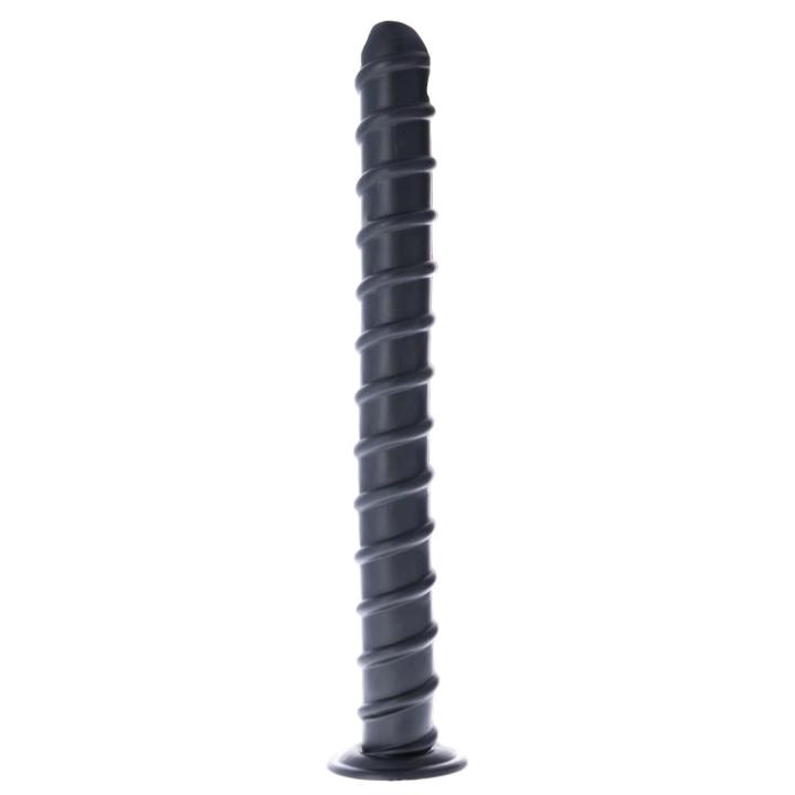 Spiralny korek analny XXL z przyssawką 56,5 cm