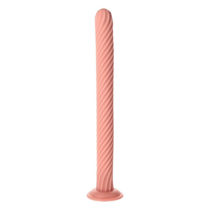 Spiralny pręt analny z przyssawką 51 cm