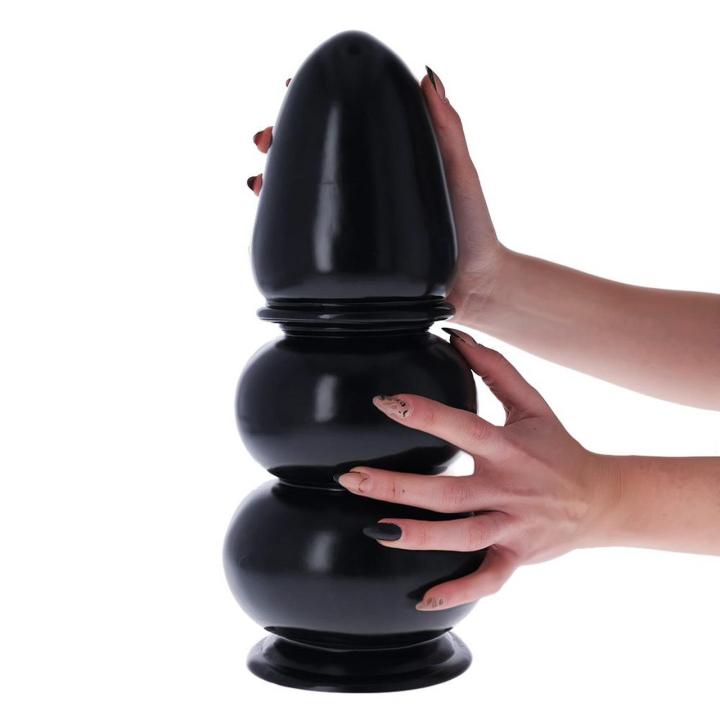 Korek analny XXL z przyssawką 35,5 cm czarny | Loris.pl