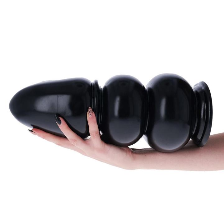 Korek analny XXL z przyssawką 35,5 cm czarny | Loris.pl