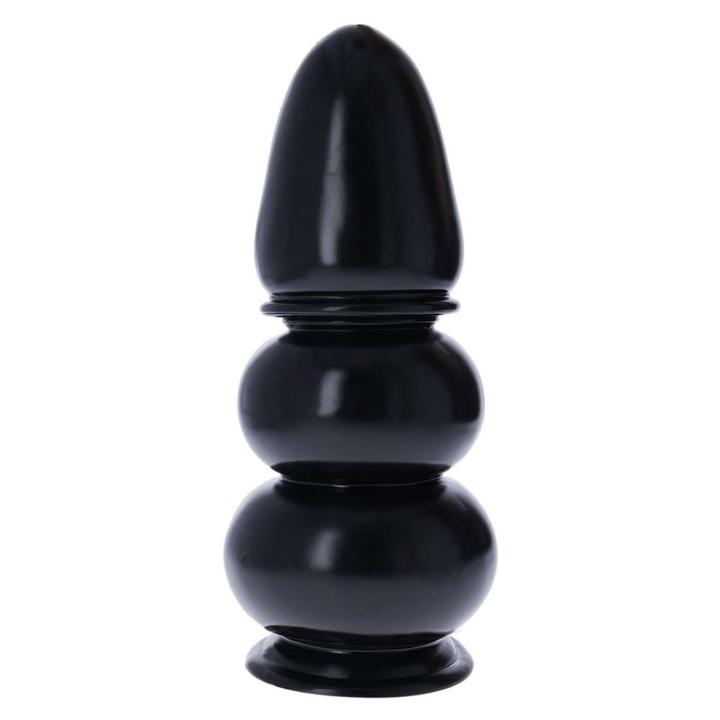Korek analny XXL z przyssawką 35,5 cm czarny