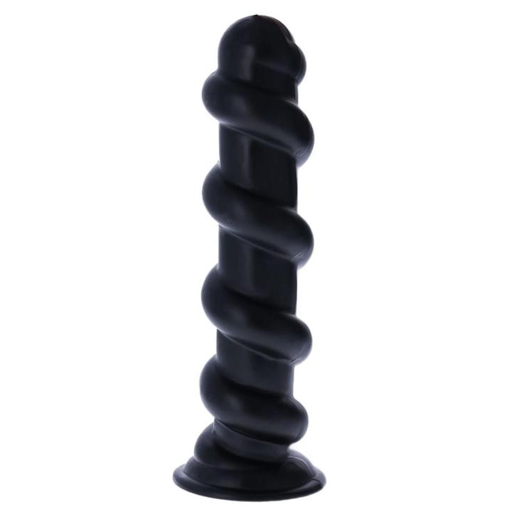 Spiralny korek analny z przyssawką 32 cm