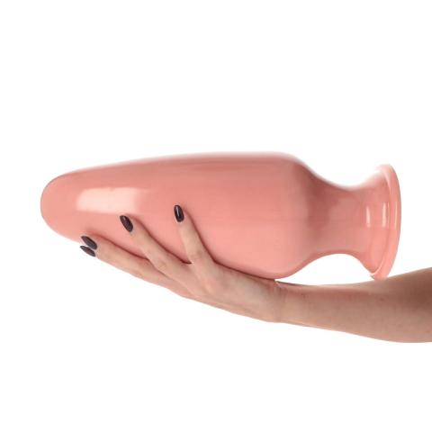 Falisty plug analny 32 cm z przyssawką - średnica do 12 cm