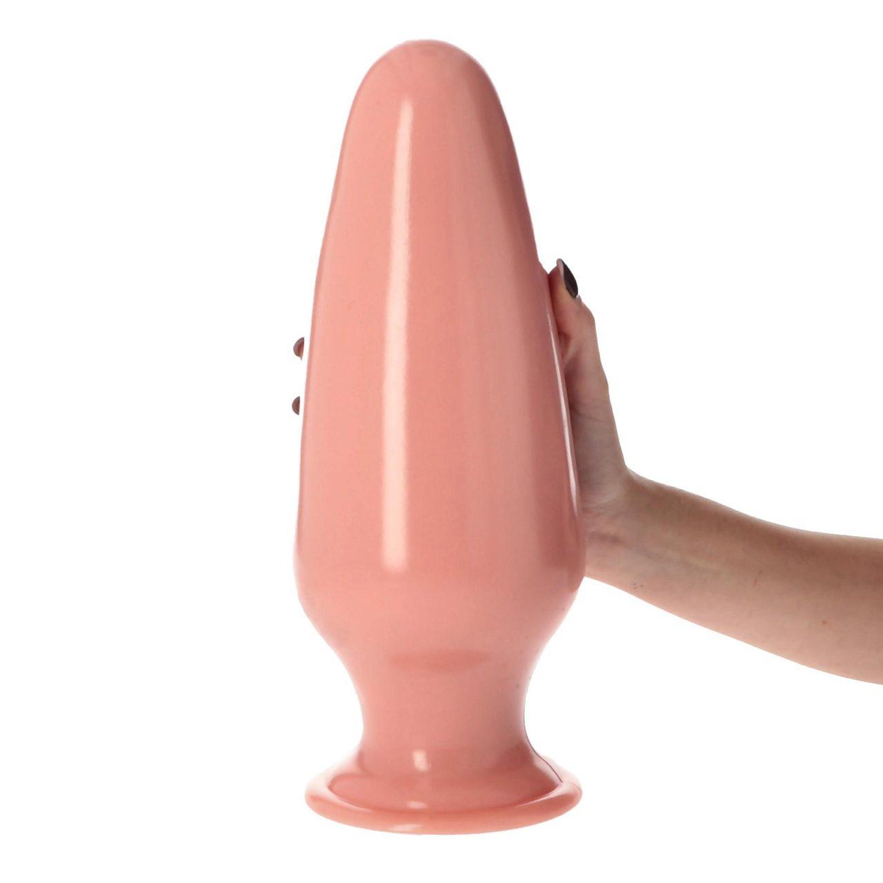 Falisty plug analny 32 cm z przyssawką - średnica do 12 cm | Loris.pl