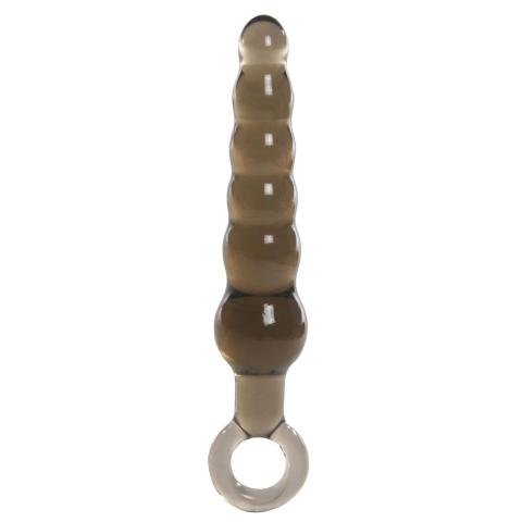 Różdżka analna 14 cm czarna z PVC – pręt analny