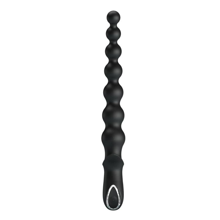 Wibrujące koraliki analne 25,4 cm | 10 trybów | Silikon | Ładowanie USB
