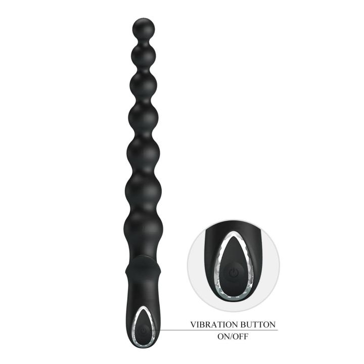 Wibrujące koraliki analne 25,4 cm | 10 trybów | Silikon | Ładowanie USB