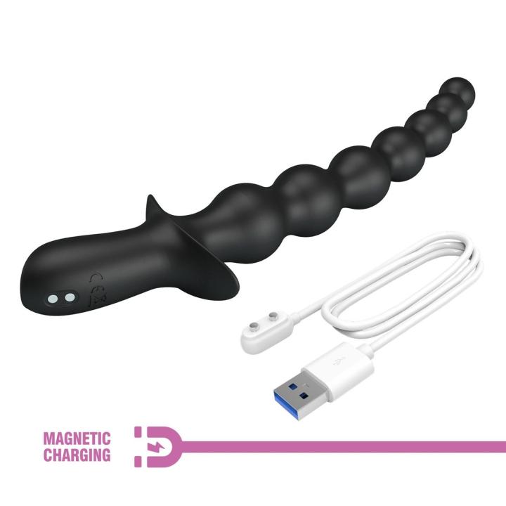 Wibrujące koraliki analne 25,4 cm | 10 trybów | Silikon | Ładowanie USB