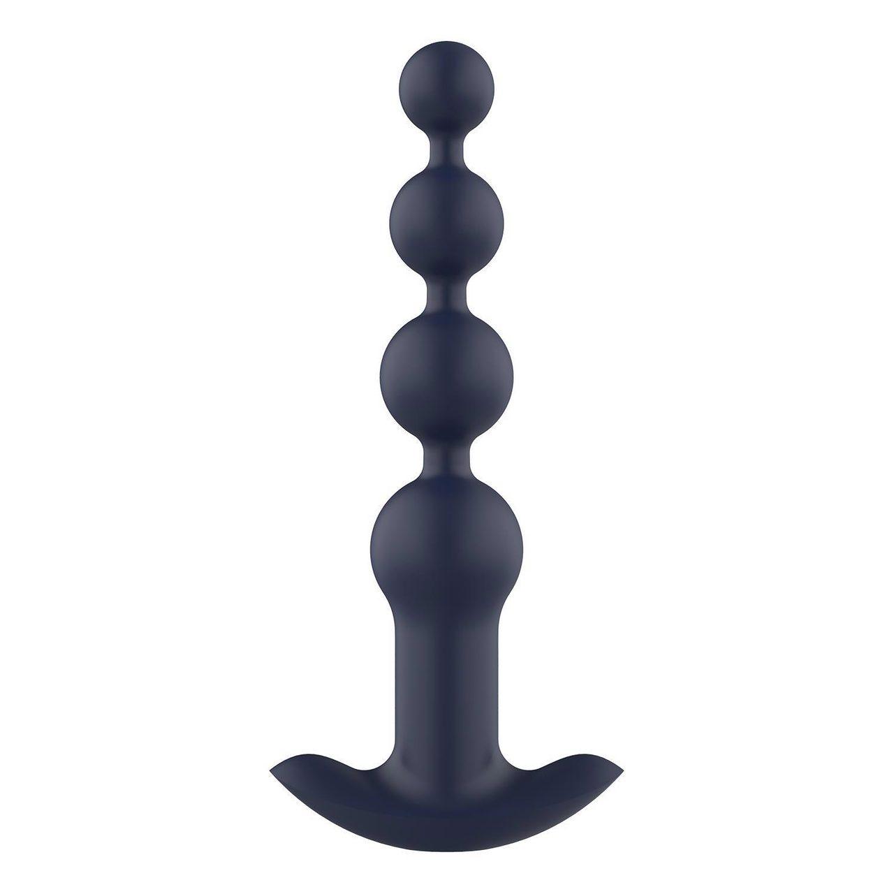 Wibrujące koraliki analne z pilotem | 10 trybów, silikon, USB | Loris.pl