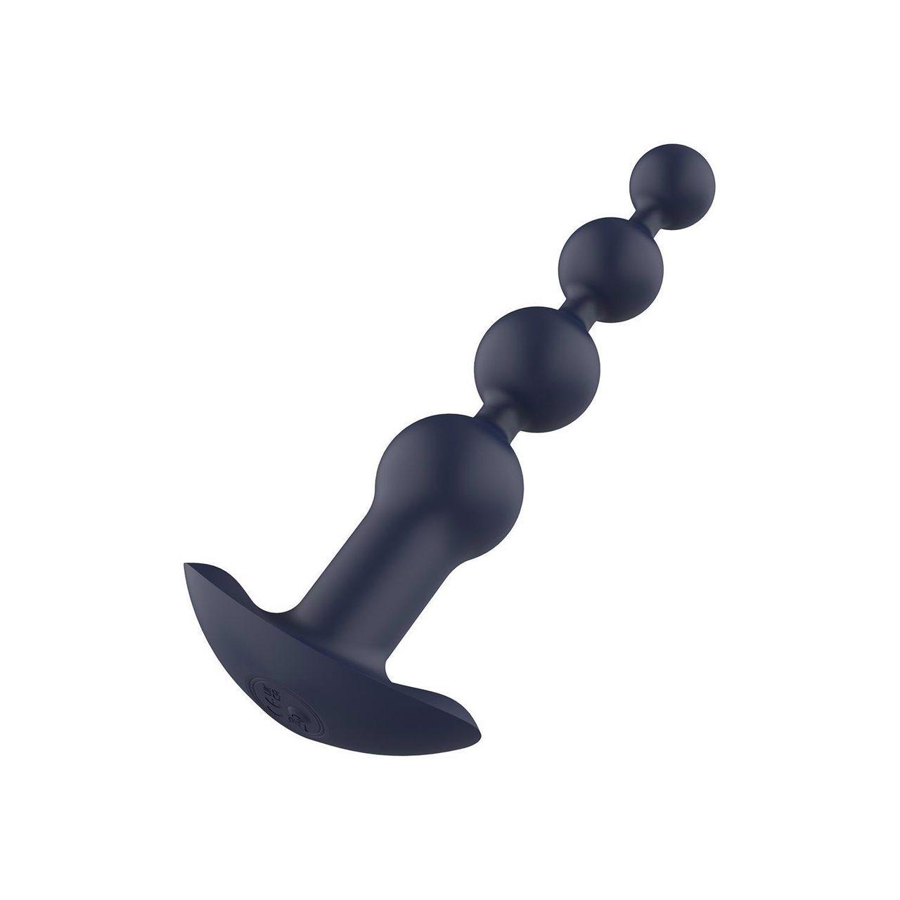 Wibrujące koraliki analne z pilotem | 10 trybów, silikon, USB | Loris.pl