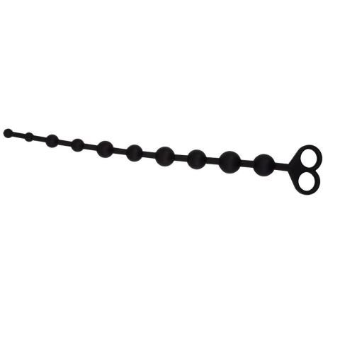Silikonowe koraliki analne 30 cm z uchwytem