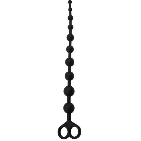 Silikonowe koraliki analne 30 cm z uchwytem