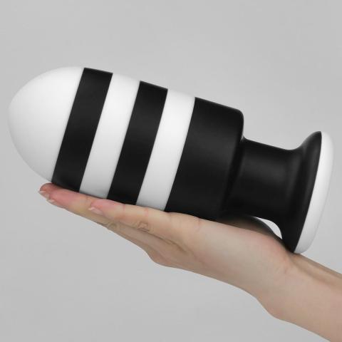 Silikonowy korek analny z przyssawką 19 cm – długi plug