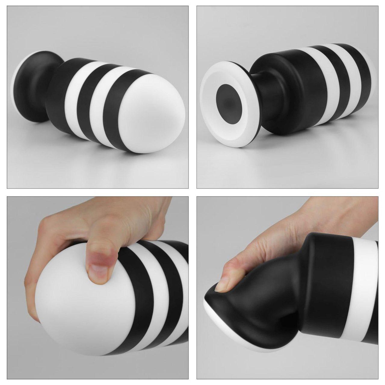 Silikonowy korek analny z przyssawką 19 cm – długi plug | Loris.pl