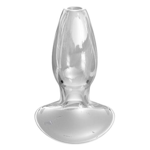 Szklany plug analny tunel do lewatywy 9,6 cm – przezroczysty