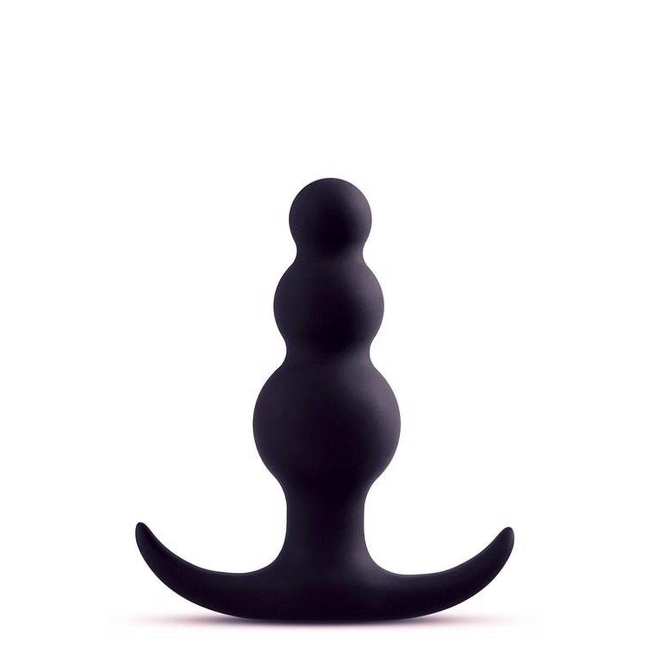 Kulkowy plug analny 7,6 cm z platynowego silikonu | Loris.pl