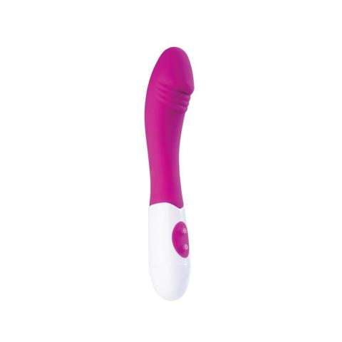 Różowy wibrator silikonowy 19,8 cm - 10 trybów, stymulacja punktu G
