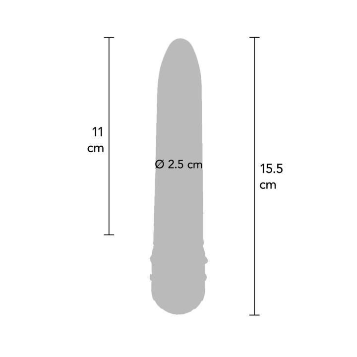 Klasyczny czerwony wibrator z regulacją pokrętłem | Loris.pl