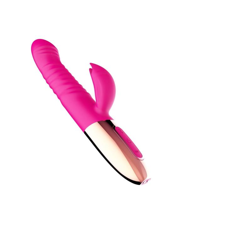 Wibrator króliczek thrusting z grzaniem i USB | Wodoodporny