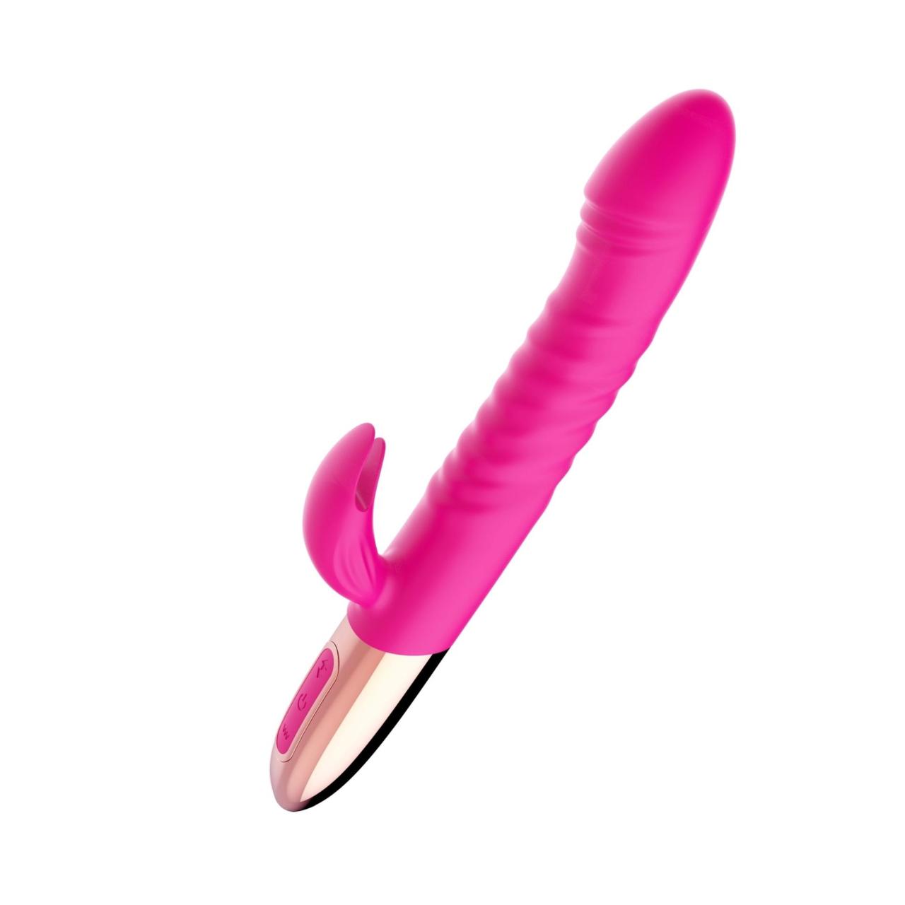 Wibrator króliczek thrusting z grzaniem i USB | Wodoodporny | Loris.pl