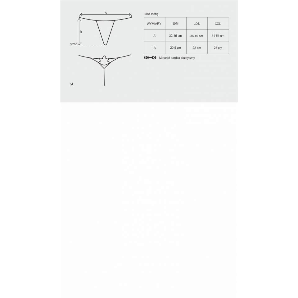 Czerwone stringi Obsessive Luiza