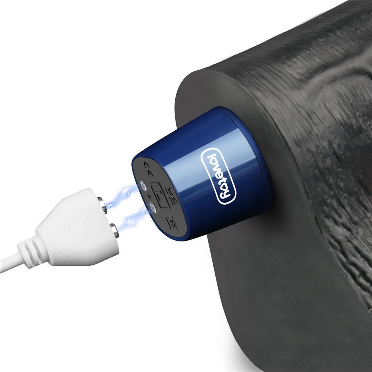 Realistyczny dildo wibrujący 25,5 cm TPE soft skin | Wodoodporny | USB